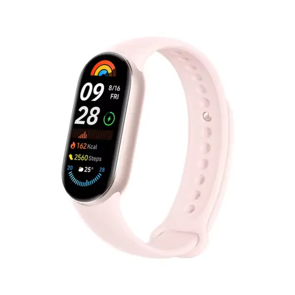 Smartband Xiaomi Mi Band 9, Pink, AMOLED 162 , Monitorizare HR + SpO2, Monitorizare somn, Multi-sport, 233mAh