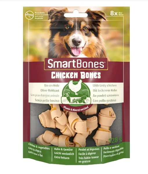 Smartbones Recompense Pui S/ 8 buc 128 g