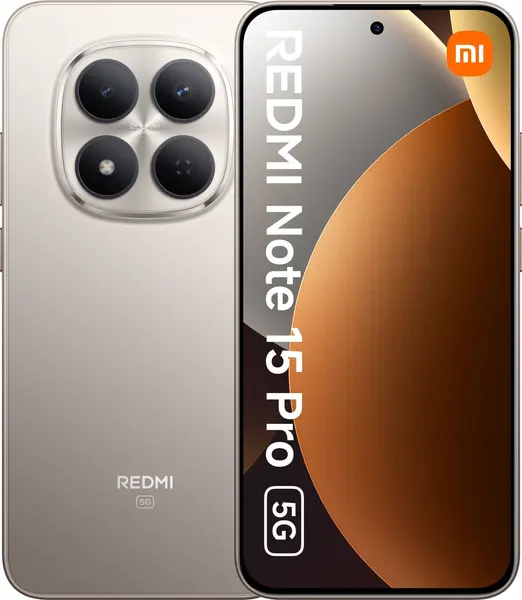 Smartphone Xiaomi - Redmi Note 15 Pro 5G, 6.83'', 8GB/256GB, Titanium Color