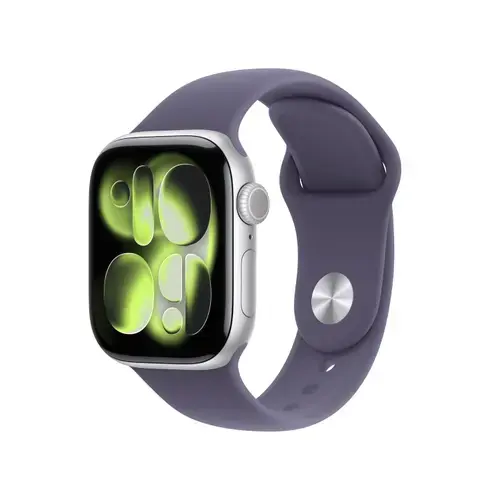 Smartwatch Apple Watch 11, GPS + Cellular, 42mm, Ecran Retina LTPO OLED, Chip S10 cu Procesor Dual-Core, 64GB Flash, Wi-Fi, Bluetooth, Carcasa Aluminiu, Curea Sport Band S/M (Argintiu)