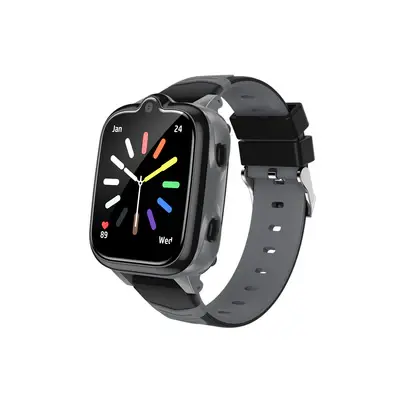 Smartwatch Blackview Z10 Negru, 1.83 inch, IP67, GPS, Apel Video 4G, Face Unlock, SOS, Bluetooth, 680mAh, pentru copii