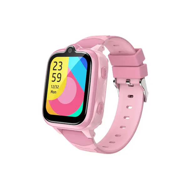 Smartwatch Blackview Z10 Roz, 1.83 inch, IP67, GPS, Apel Video 4G, Face Unlock, SOS, Bluetooth, 680mAh, pentru copii