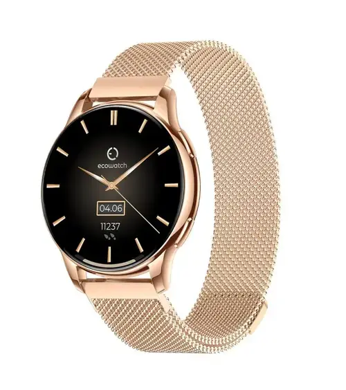 Smartwatch EcoWatch 3, 1.32inch AMOLED, Ritm cardiac, Monitorizare somn, Rezistenta la apa IP67 (Auriu)