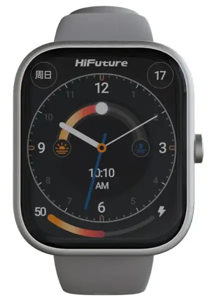 Smartwatch HiFuture LUME, carcasa aluminiu, Apeluri Bluetooth, pana la 7 zile autonomie, 1 ATM (Argintiu)