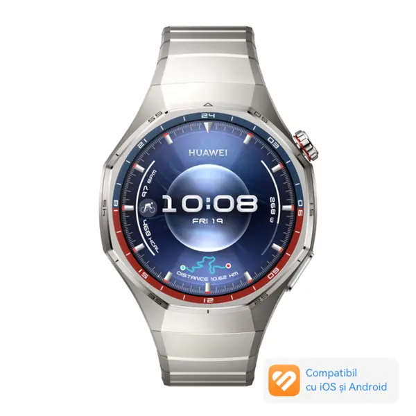 Smartwatch Huawei Watch GT 6 Pro, 46mm, Titanium Alloy Case, Titanium Strap