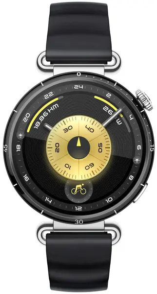 Smartwatch Huawei - Watch GT6, 1.32'', 41 mm, Black Silicon