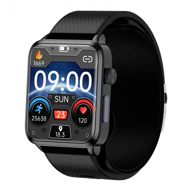 Smartwatch iSEN Watch P300 Negru, IPS 1.83 , Manseta gonflabila detasabila, Monitorizare sanatate, Avertizare vocala, Monitorizare remote familie , Multi Sport, Muzica Bt, IP67, 230mAh