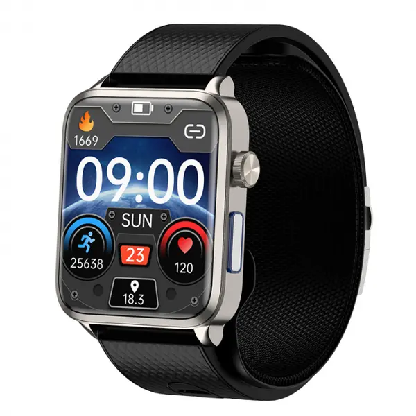 Smartwatch iSEN Watch P300 Silver, IPS 1.83 , Manseta gonflabila detasabila, Monitorizare sanatate, Avertizare vocala, Monitorizare remote familie , Multi Sport, Muzica Bt, IP67, 230mAh