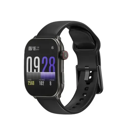 Smartwatch Kieslect Balancs YFT2120EU, Ecran Curbat AMOLED 2.1inch, Bluetooth, IP68 (Negru/Argintiu)
