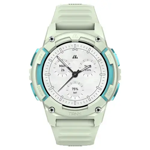 Smartwatch Kospet Tank S2, Ecran AMOLED 1.32inch, Bluetooth, GPS, Monitorizare ritm cardiac, Inregistrare Somn, 5 ATM (Verde)
