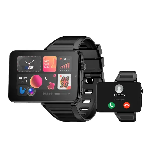 Smartwatch Lokmat APPLLP 9 Max, Negru, 4G, Android 15, 2.88 TFT, 4GB RAM, 64GB ROM, Nano SIM, GPS, Camera Duala 5MP+3MP, BT 5.1, WiFi, 1800mAh