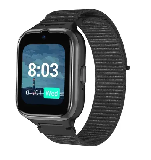 Smartwatch myPhone CareWatch LTE, Ecran IPS 1.7inch, Procesor Unisoc W307, Android/iOS, 4G, IP68 (Negru)