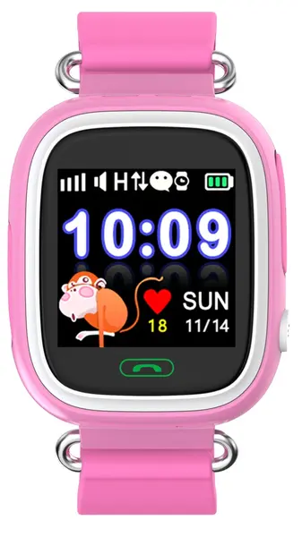 Smartwatch pentru copii Xmart - KW03G, 31mm, 1.22", roz