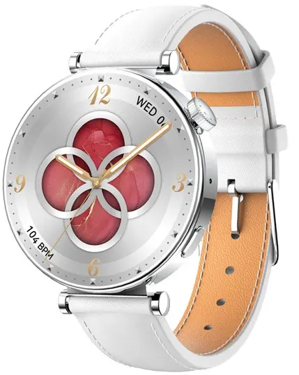 Smartwatch Riversong - Glow Silver, 1.32'', Leather