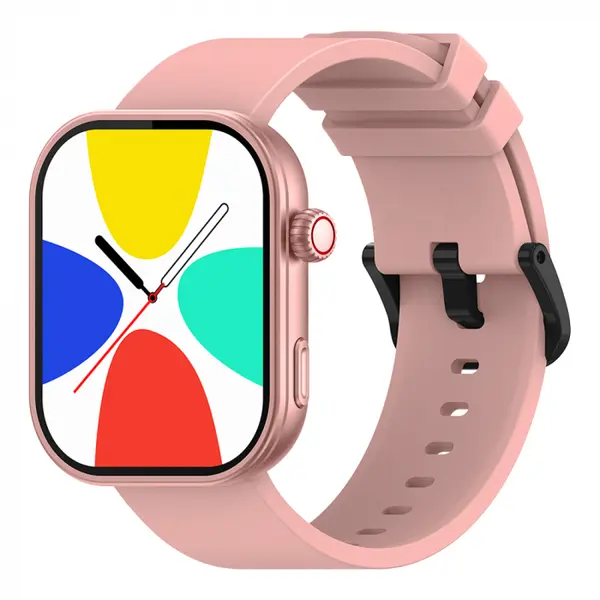 Smartwatch Zeblaze Btalk Plus, Roz, 2.03 HD, Apel telefonic bluetooth, Asistare vocala, Moduri sport 100+, Monitorizare sanatate 24 24, Jocuri, IP68, 280mAh