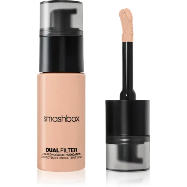 Smashbox DUAL-FILTER 2-in-1 Concealer + Foundation make-up si corector culoare Light 8 Cool 23.6 ml