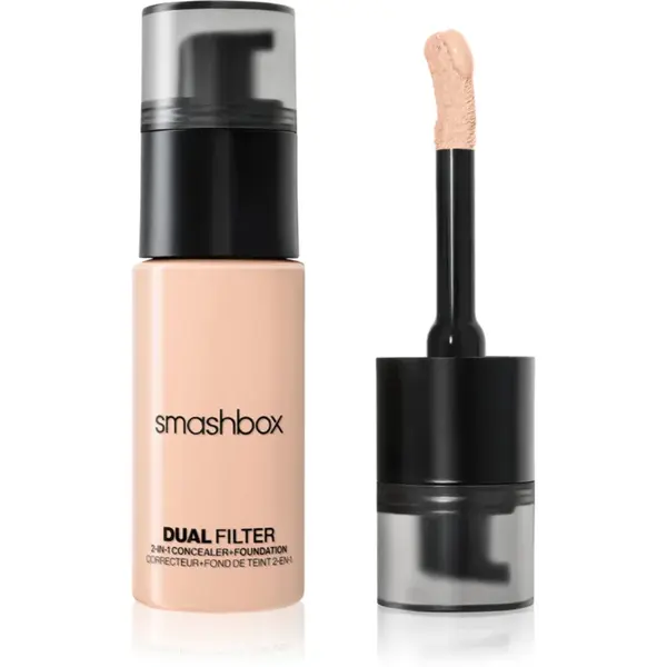 Smashbox DUAL-FILTER 2-in-1 Concealer + Foundation make-up si corector culoare Fair Light 4 Cool 23.6 ml