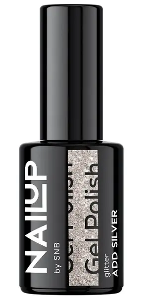 SNB Professional NailUP Oja cu gel , Adăugați argint, 6 ml