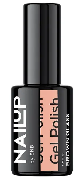 SNB Professional NailUP Oja cu gel, Sticlă maronie, 6 ml
