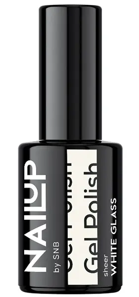 SNB Professional NailUP Ojă gel, sticlă albă, 6 ml