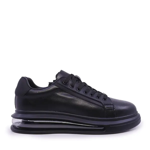 Sneakers bărbati Benvenuti negri din piele 3850bp494n