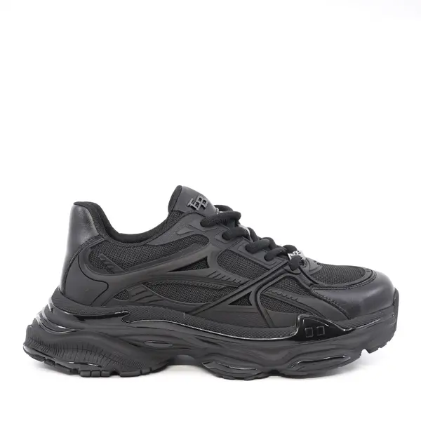 Sneakers bărbați Enzo Bertini negri din piele și sintetic 3660BP255N
