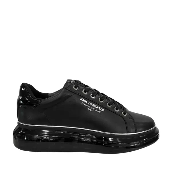 Sneakers bărbați Karl Lagerfeld KAPRI Kushion RSG Lo Lace negri din piele 2050bp52615n