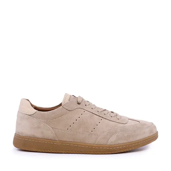 Sneakers bărbați Luca di Gioia bej din piele întoarsă 2309BP33257VBE