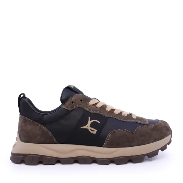 Sneakers bărbați Luca di Gioia maro din piele 3910bp031m