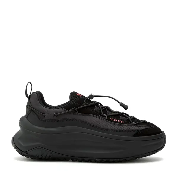 Sneakers bărbați Moon Boot Moon 247 X Lace negri din piele 2880BP2490100N