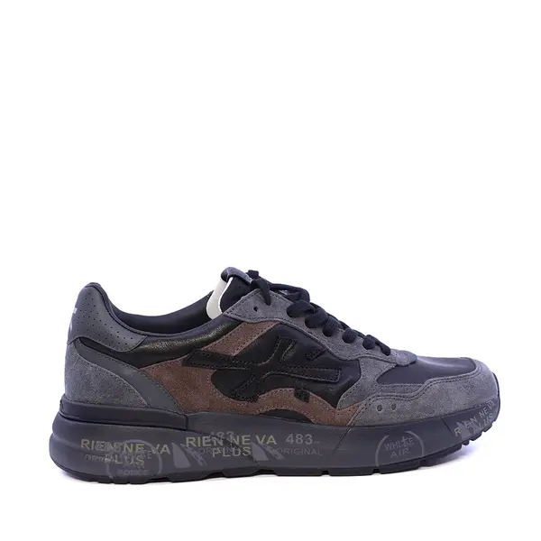 Sneakers bărbați Premiata Mick negri din piele 1692BP8452N