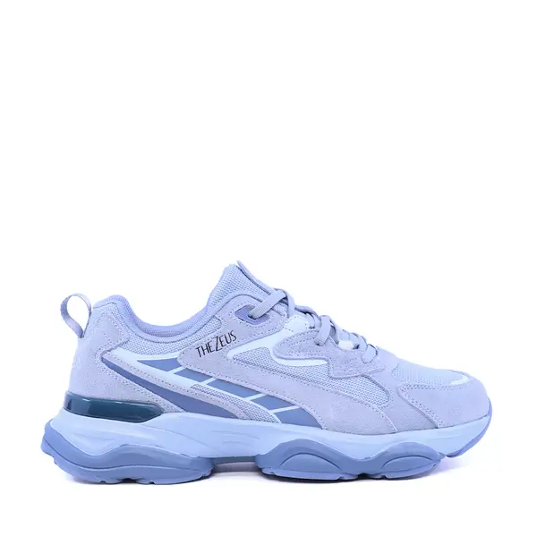 Sneakers bărbați Thezeus albastri din piele întoarsă și textil 3731BPS3211VAZ