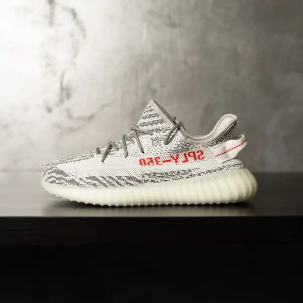 SNEAKERS BARBATI YEEZY ZEBRA SPLY-350 WHITE-LIGHT-GRAY ABYZ1(103-5) (MĂRIME: 44)