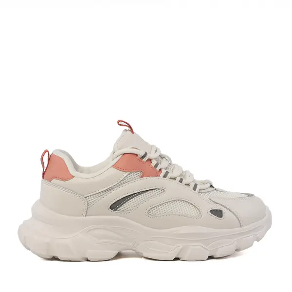 Sneakers chunky femei Luca di Gioia bej din piele și textil 1291DP1810BE