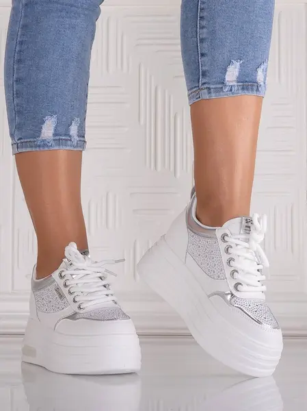 Sneakers dama cu platforma Albi din Piele Ecologica Danisia
