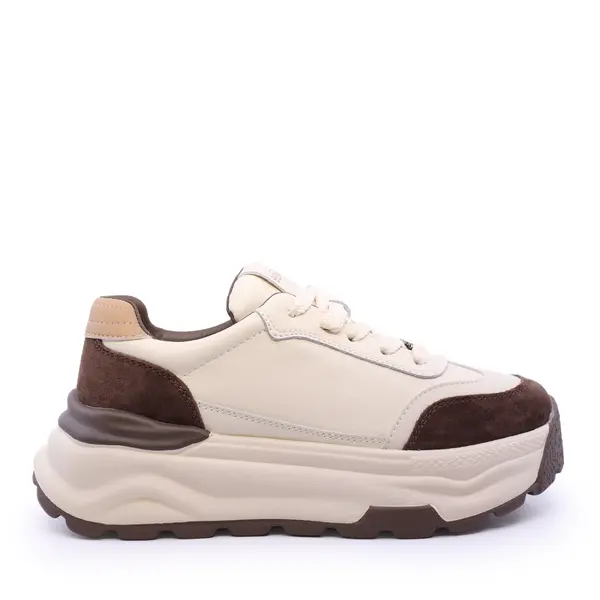 Sneakers femei Benvenuti bej din piele 3742dp036be