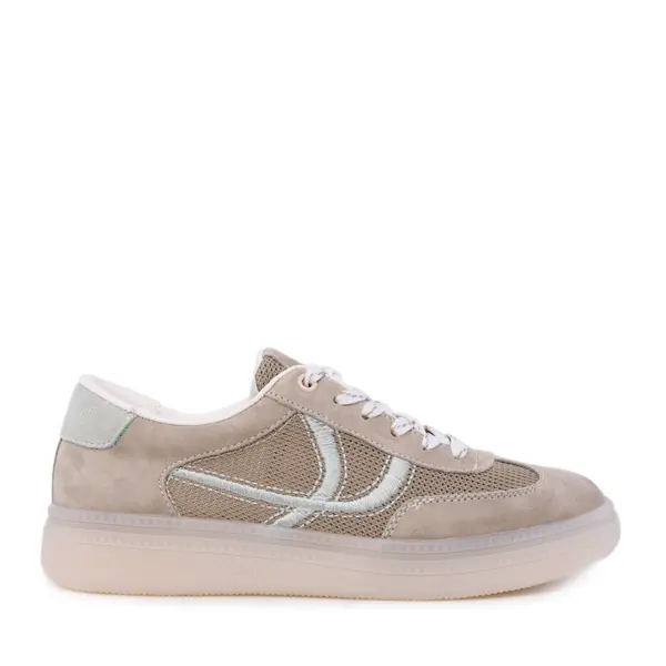 Sneakers femei Enzo Bertini taupe din piele întoarsă și textil 2131DPF0650VTA