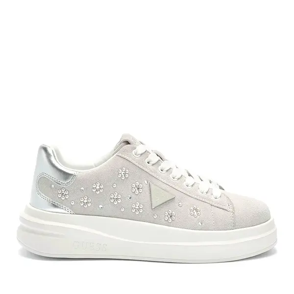 Sneakers femei Guess Elbina gri cu logo 911DPFLJE12VGR