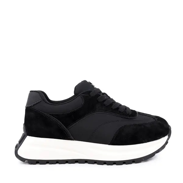 Sneakers femei Luca di Gioia negri din velur și material textil 1291DP7100VN