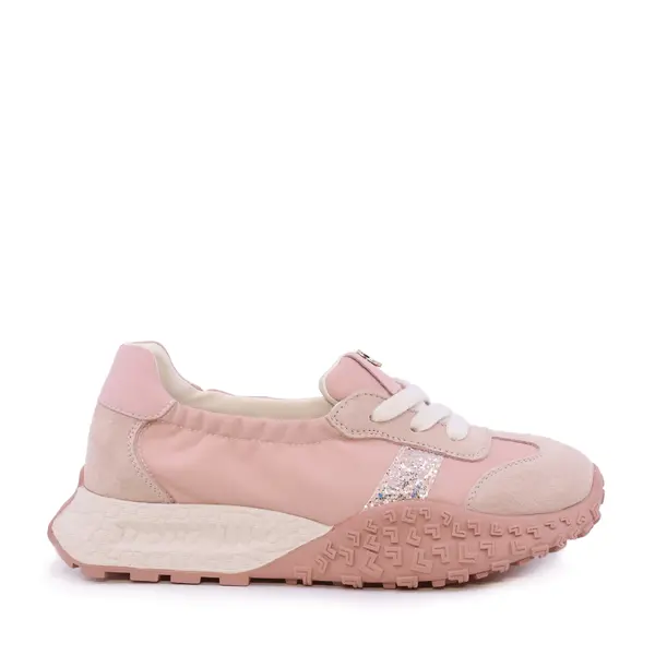 Sneakers femei Luca di Gioia roz din piele întoarsă și textil 1291DP4300VRO