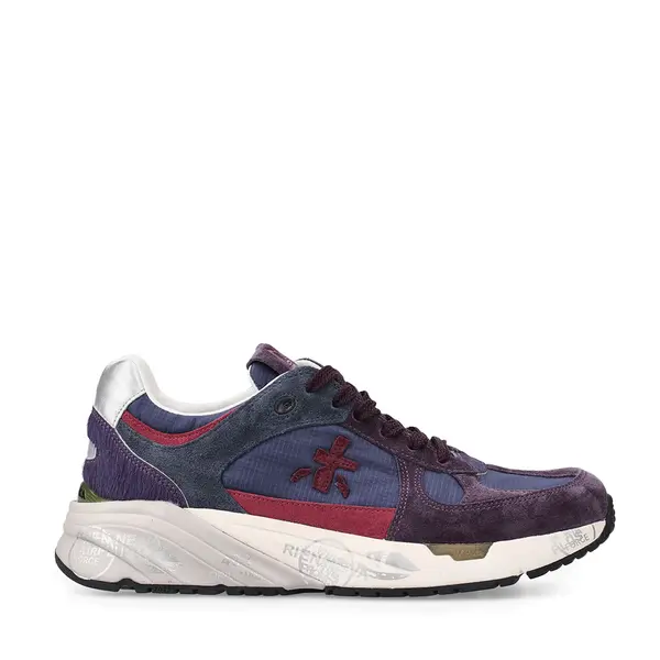 Sneakers femei Premiata Mase-D mov din piele și textil 1690DP7826MO