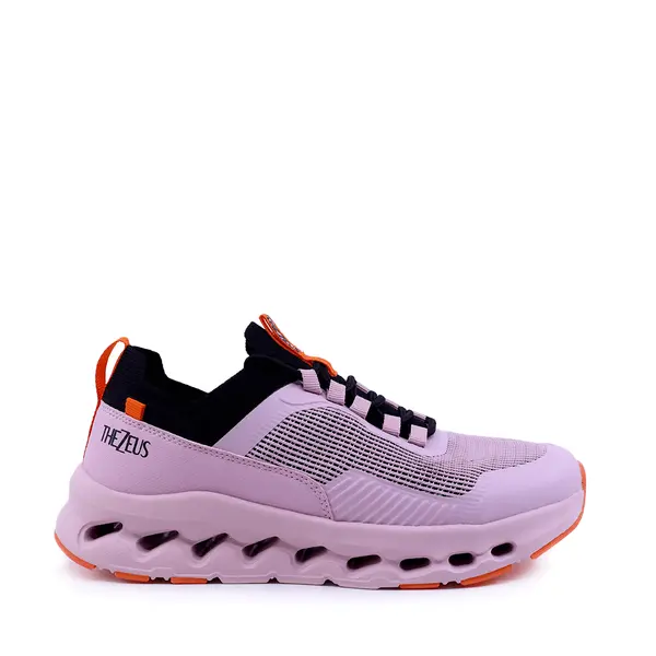 Sneakers femei Thezeus roz din piele și material textil 2491DPS31781RO