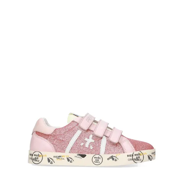 Sneakers fete Premiata Andy roz din piele și sintetic 1711FP9402GLRO
