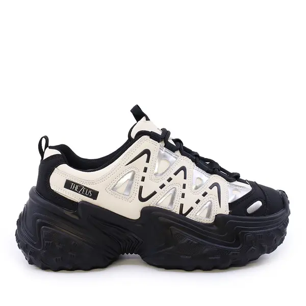 Sneakers Thezeus negri din piele și sintetic 3730DPS4945N