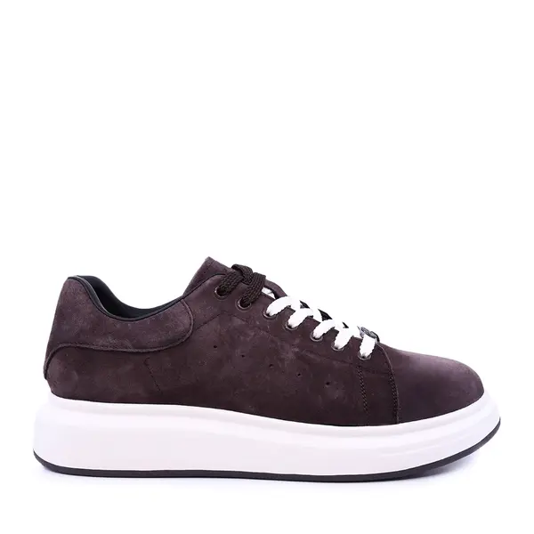 Sneakers ușori bărbați Benvenuti maro din piele întoarsă 3851BP312VM