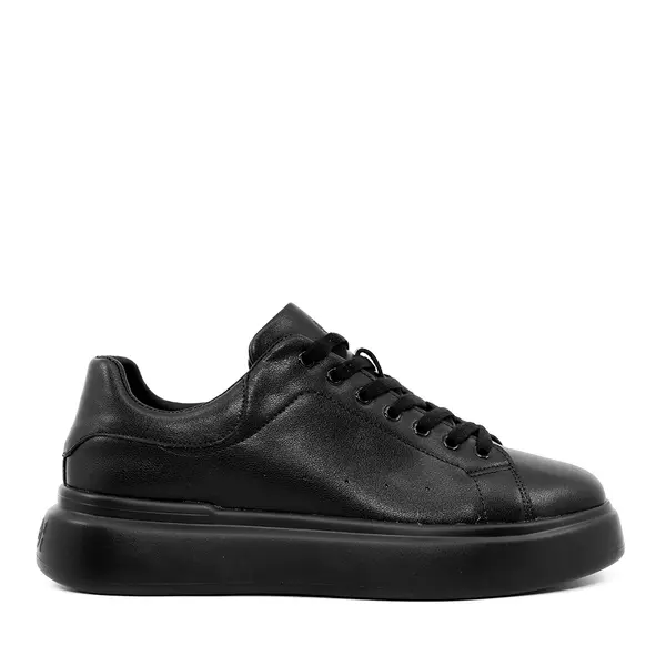 Sneakers ușori bărbați Benvenuti negri din piele 1922BP0079N