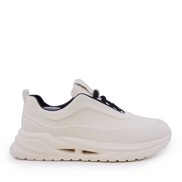 Sneakers ușori bărbați Enzo Bertini albi din piele 3661BP843A
