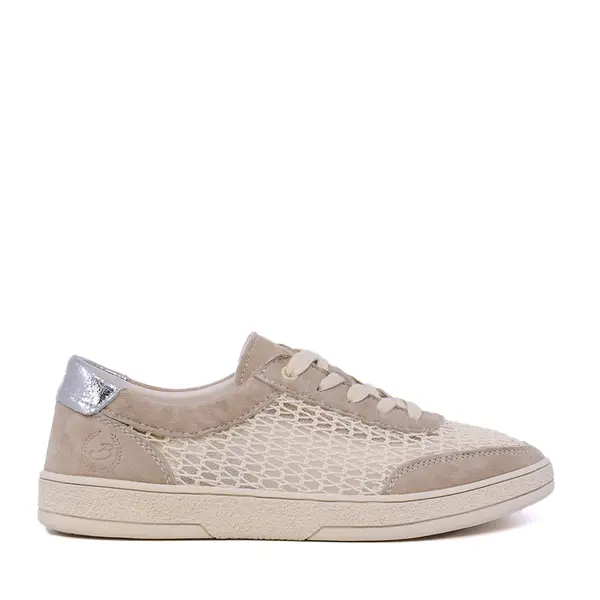 Sneakers ușori femei Benvenuti bej din piele și textil 1991DPF0170VBE