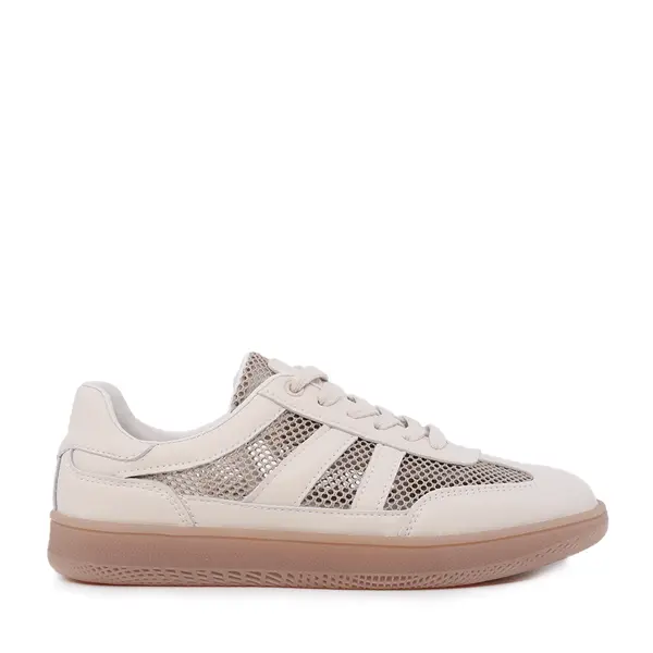 Sneakers ușori femei Benvenuti bej din piele și textil 1991DPF0390BE