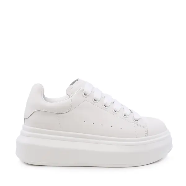 Sneakers ușori femei Luca di Gioia albi din piele 3841DP216A